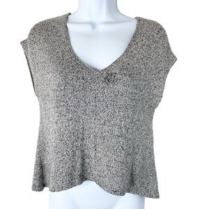 Urban Outfitters Project Social T Top T-shirt Heathered knit V-neck Grey XS